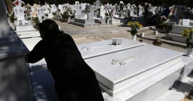 Los griegos no pueden pagar las l&aacute;pidas para sus muertos por las restricciones para el retiro de efectivo en cajeros. (AP)